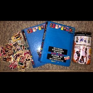 Spice Girls official snapshot albums, spice girls stickers and collectable tin!
